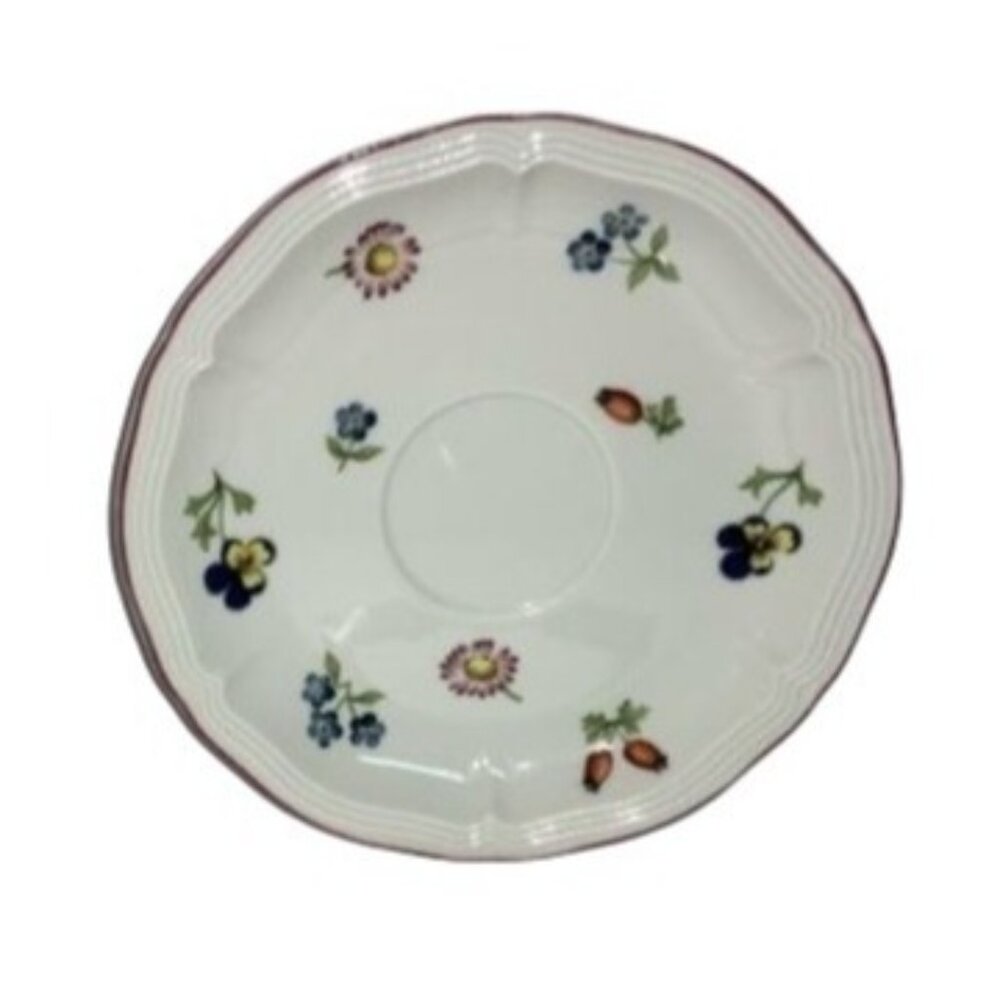 Villeroy & Boch Petite Fleur Vitro-Porcelain Saucer Floral Pattern Dishwasher &